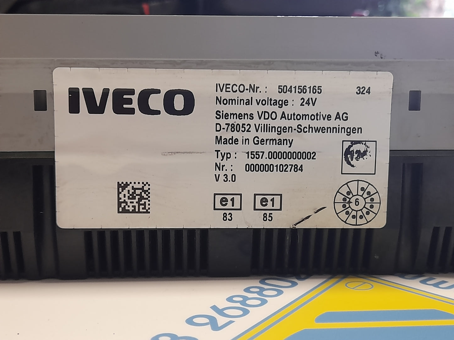 Quadro strumenti IVECO parts N° 504156165